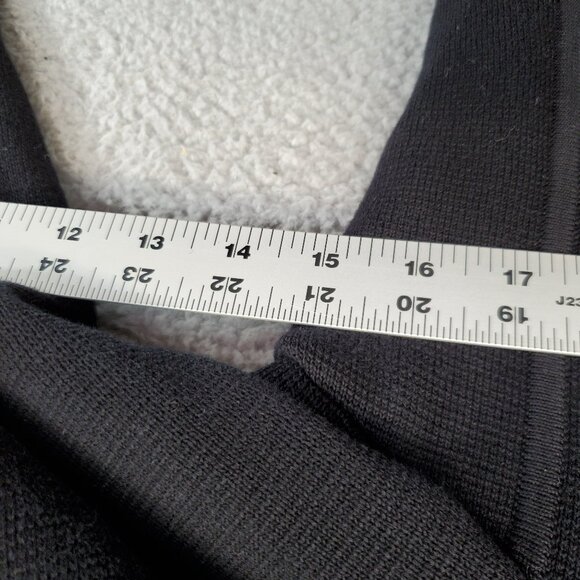 Talbots Sweater Jacket Black 3 Button Pockets - Picture 5 of 7